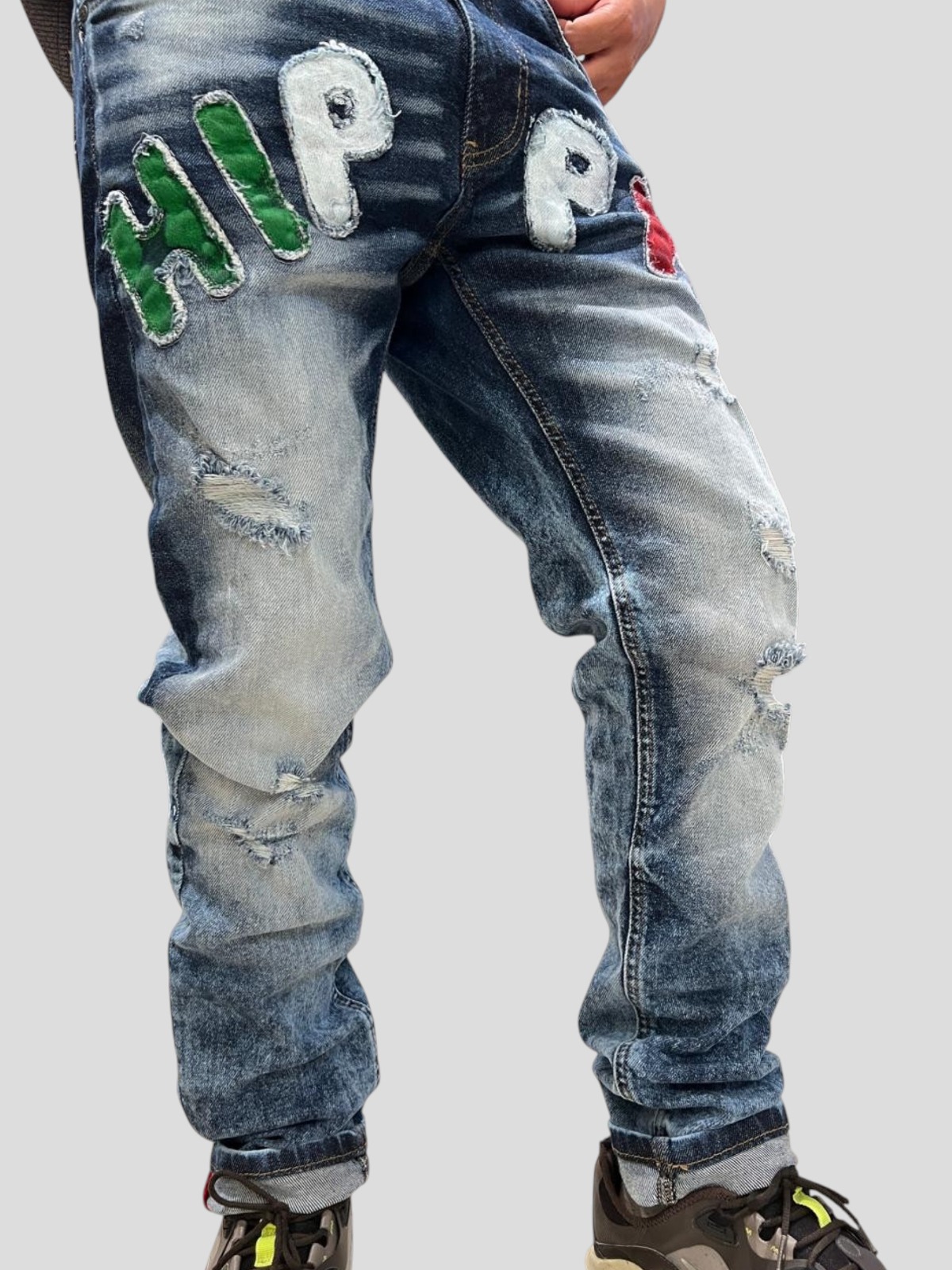 Jeans Premium Hippie & Rock de Letras                           SKU: HC23736-Y